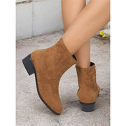 Block-Heel Ankle Boots
