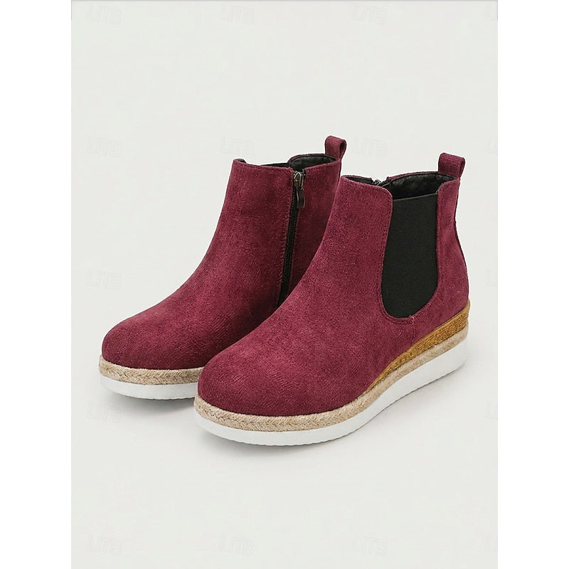Wedge Chelsea Ankle Boots