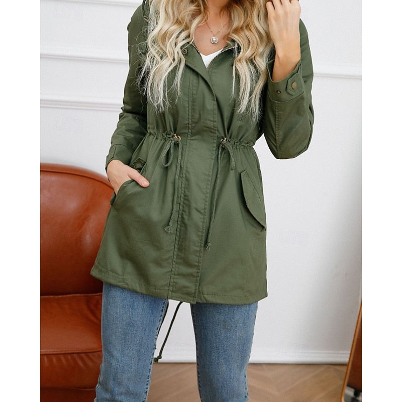 Hooded Longline Utility Coat