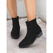Block-Heel Ankle Boots