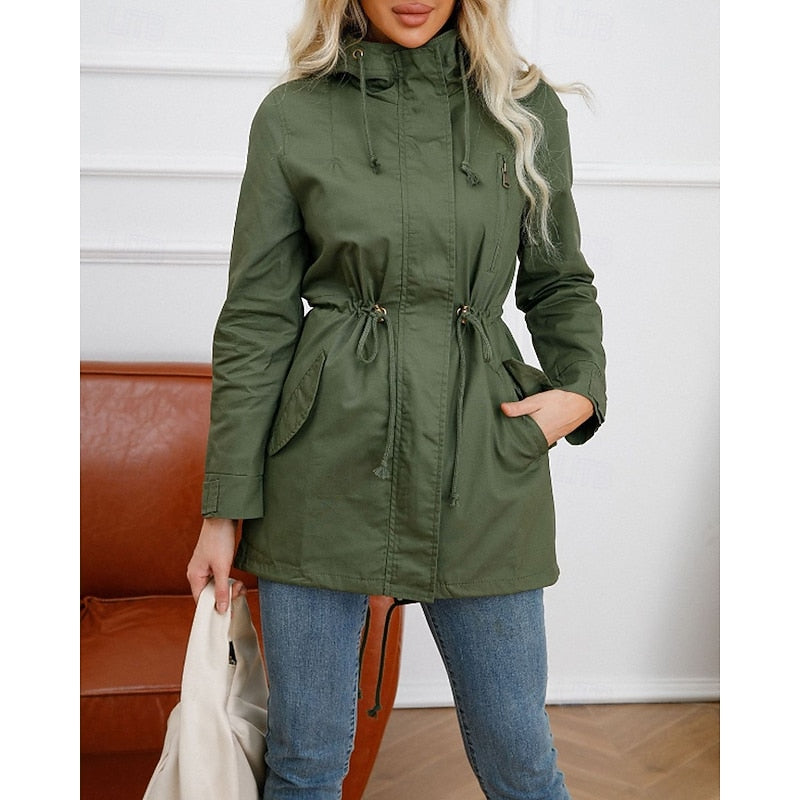 Hooded Longline Utility Coat