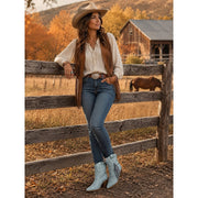 Western Tassel Ankle Boots