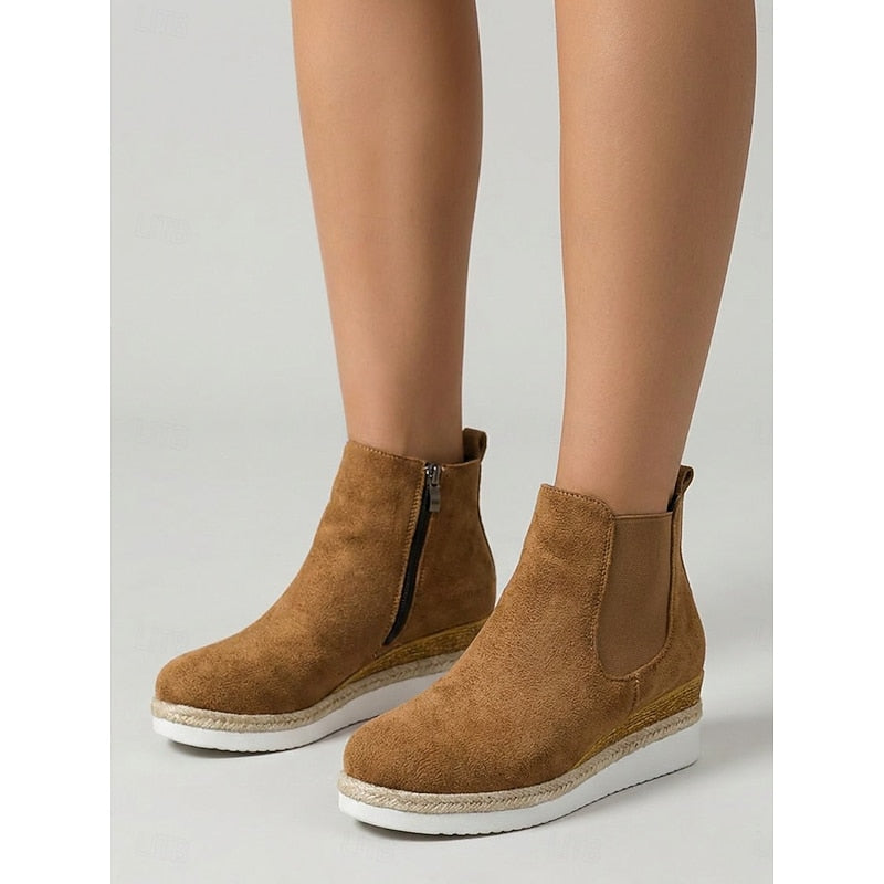 Wedge Chelsea Ankle Boots