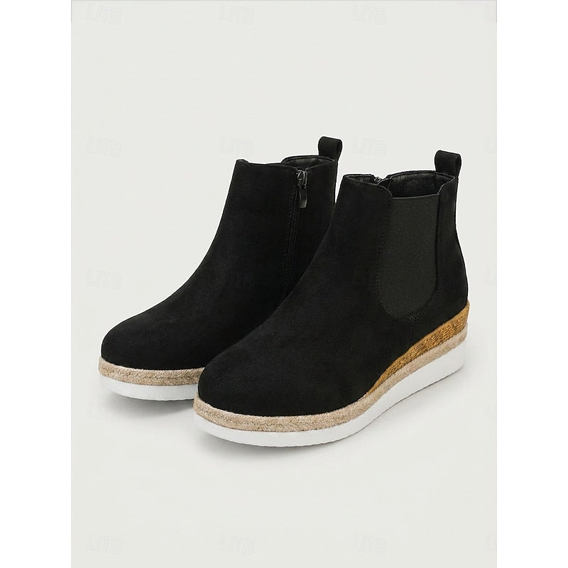Wedge Chelsea Ankle Boots