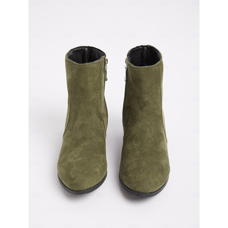 Block-Heel Ankle Boots