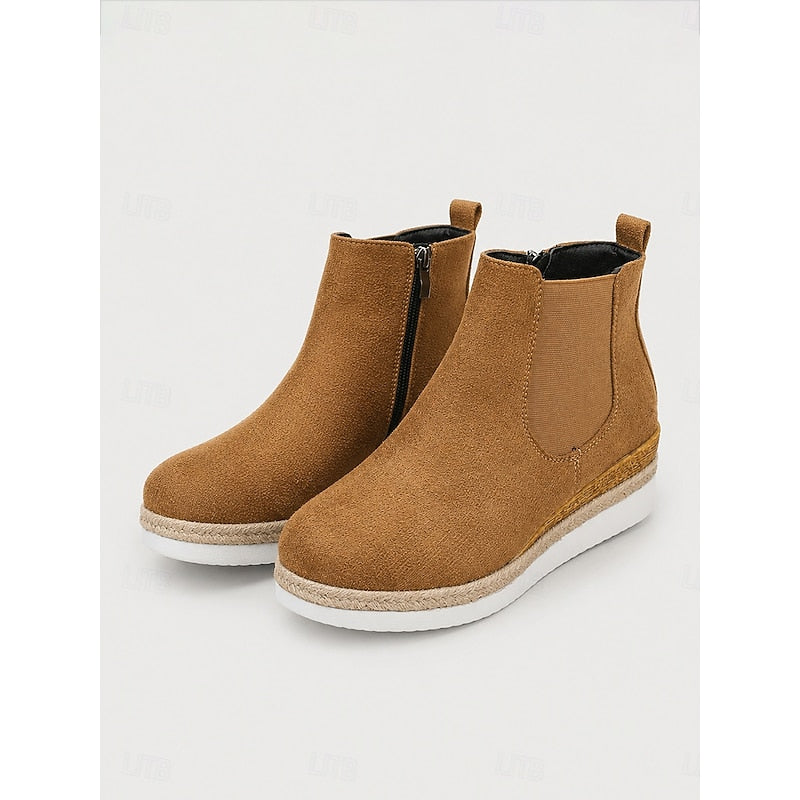 Wedge Chelsea Ankle Boots