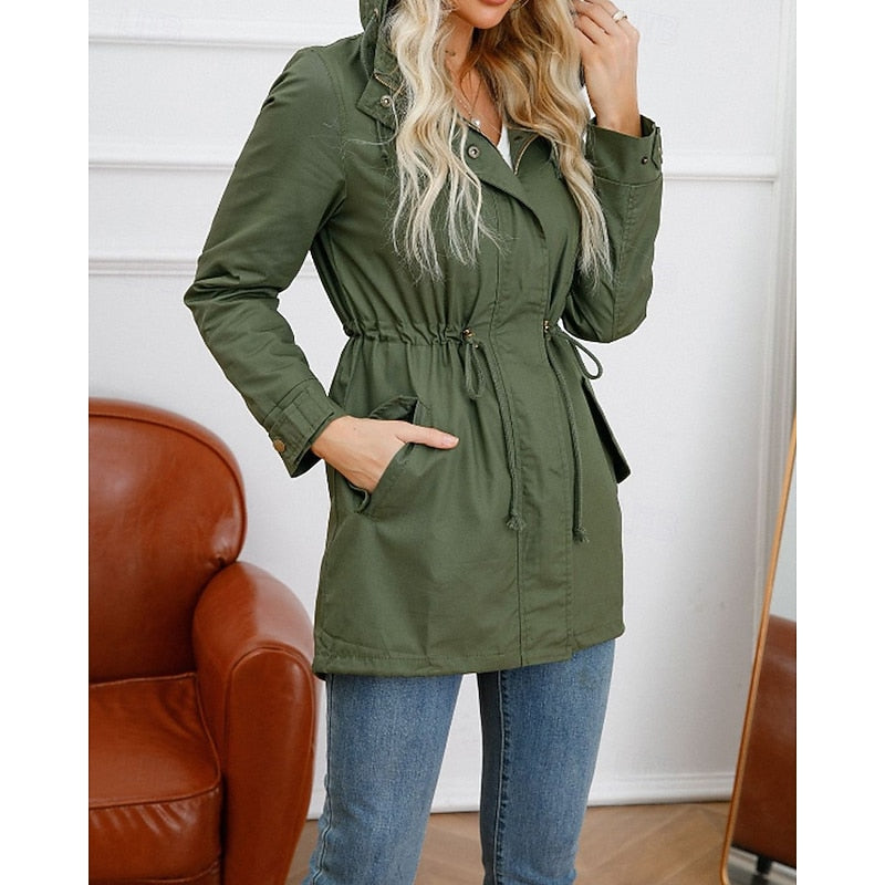 Hooded Longline Utility Coat