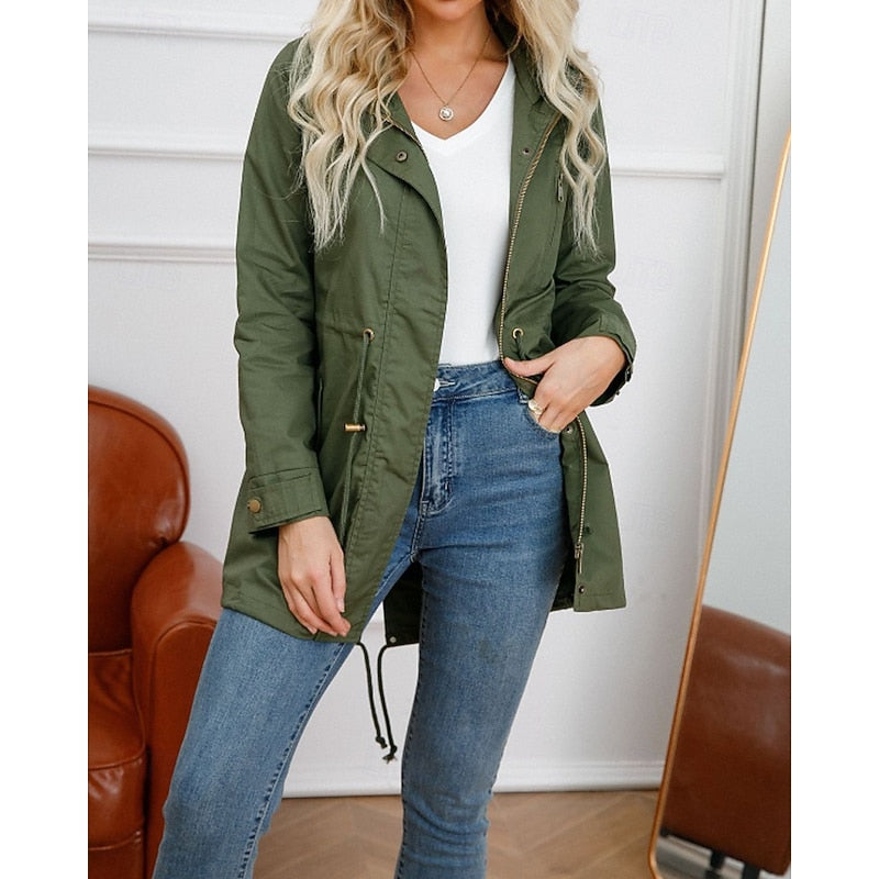 Hooded Longline Utility Coat